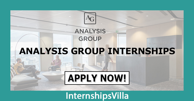 Analysis group Internships